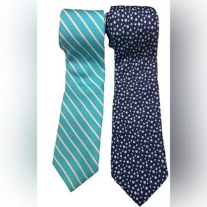 Vineyard Vines Tie Bundle (2) – Silk – Striped & Polka Dot – Classic Prep Style
